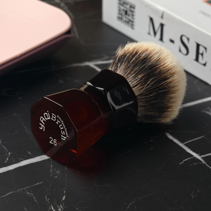 Yaqi Herren-Rasierpinsel, Badger Hair, 26mm - Bild 4