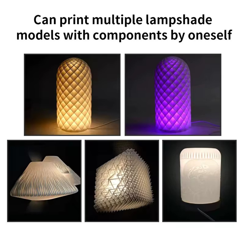 Bambu Lab LED-Lampen-Kit mit einstellbarem CCT-Licht, Weiß-Kalt-Warm Dual-Licht, USB-Anschluss und Schalter, Farbe: Weiß und Silber - Bild 2