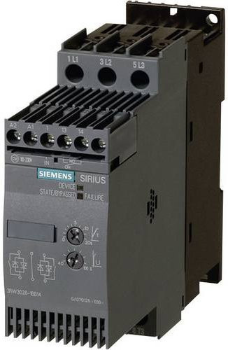 Siemens Sirius Sanftstarter 3RW3027-1BB14 in Grau, Nennstrom 32A, Motorleistung 15kW bei 400V und 7.5kW bei 230V - Bild 1