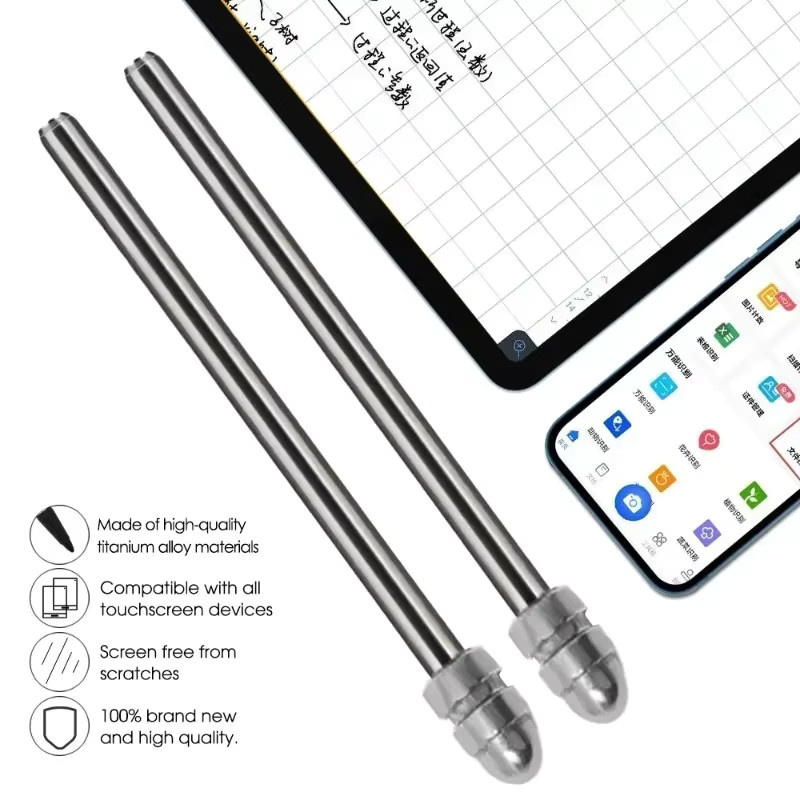 Samsung Ersatz-Stiftspitzen für Galaxy Tab S9 FE Stylus mit abnehmbaren Clips, Farbe: Silber - Bild 4
