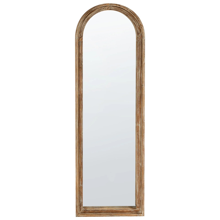 Beliani Wandspiegel COIGNY in Hellbraun, B/T/H: 55 x 4 x 170 cm - Bild 2