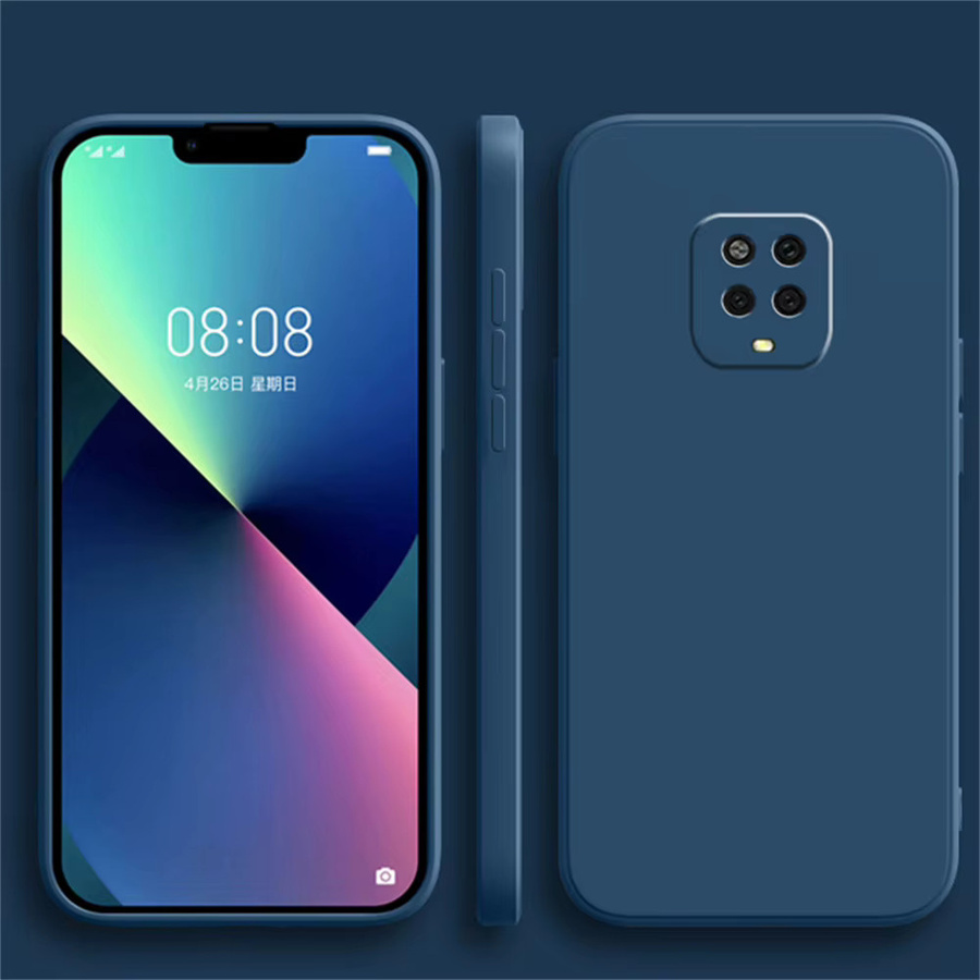Fundas Silikonhülle für Redmi Note 9S 9 Pro in Lila, matte und weiche Schutzhülle - Bild 3