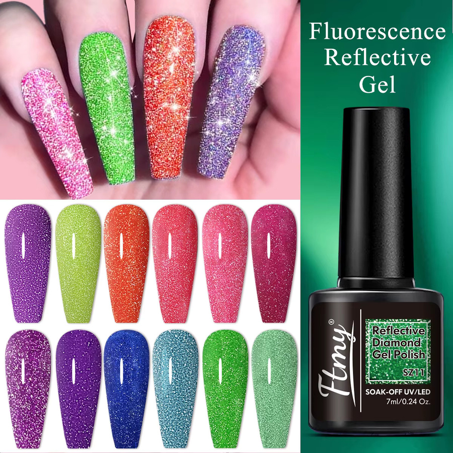 FTMY Set mit 10 Glitzer-Gel-Nagellacken, glänzend - Bild 4