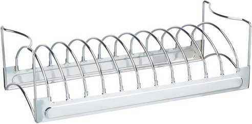 Mr. GARDENER Rippchen- & Bratenhalter aus Metall, silberfarben, Länge: 38 cm - Bild 1