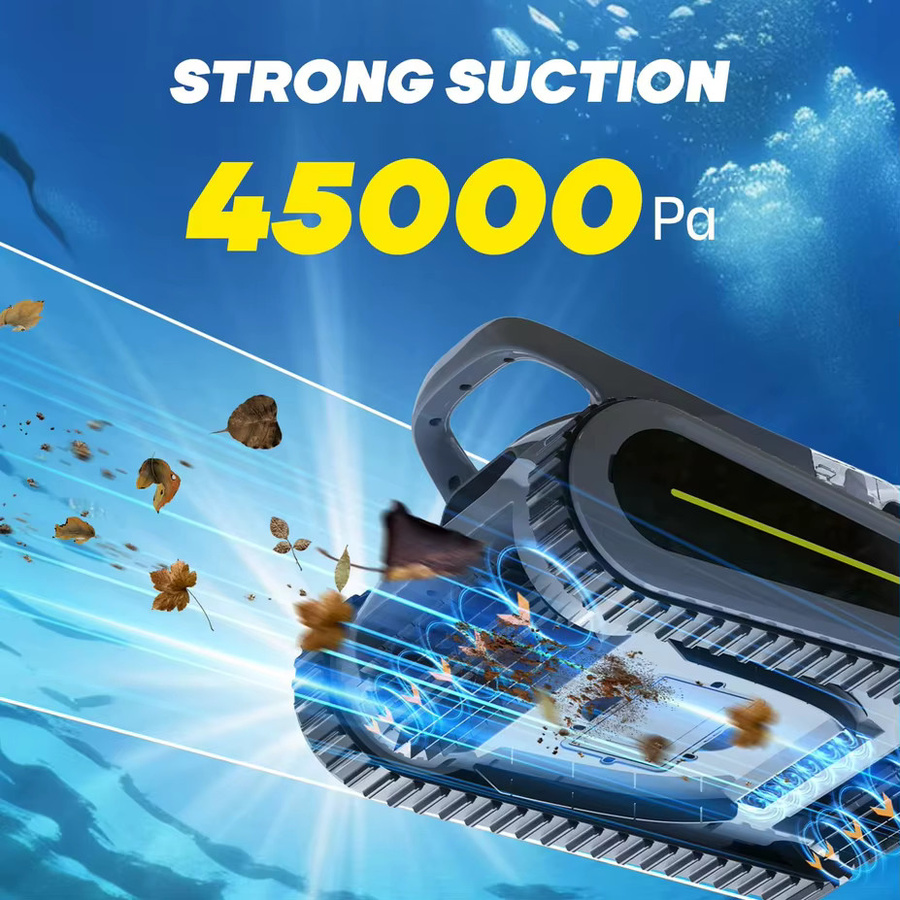 Seauto Crab Pro Roboter-Poolreiniger mit 45.000 Pa starker Saugkraft und Wandkletterfunktion für Wände und Böden bis 204 m2 - Bild 3