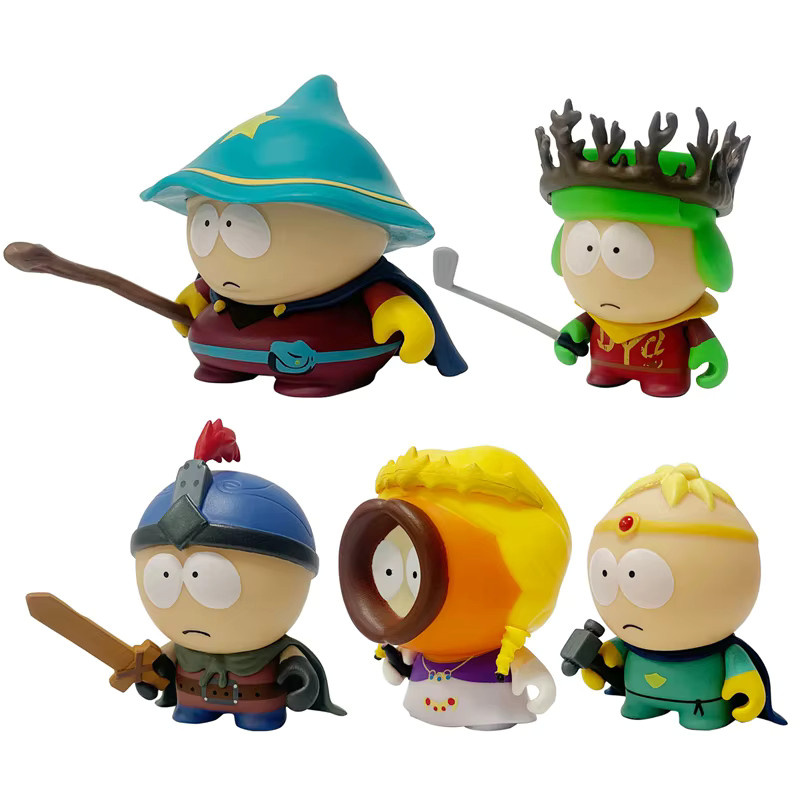 5er-Set South Park Anime Figuren Bandai Multicolor Kenny McCormick Stan Marsh und weitere Charaktere aus Der Stick der Wahrheit - Bild 3