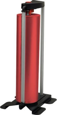 Rocholz Senkrechtabroller Vario 145 in Rot und Mattschwarz, B/T/H: 243 x 290 x 610 mm, für Rollen bis 500 mm Breite und Ø 240 mm - Bild 1