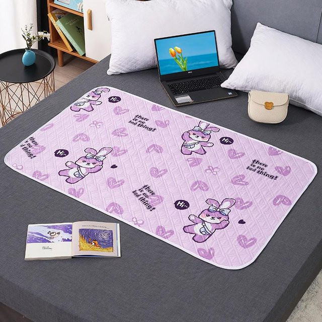 Waschbare und wasserdichte Inkontinenzunterlage aus Baumwolle in Boho Berry, B/B: 70 x 70 cm - Bild 1