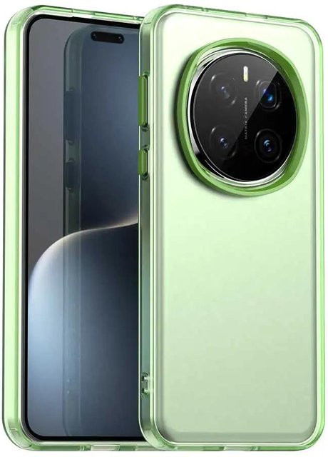 Stoßfeste Candy-Handyhülle für Honor Magic 7 Pro, Magic 7 Lite und Magic 7 5G aus Silikon mit durchscheinender Rückseite in Grün - Bild 1