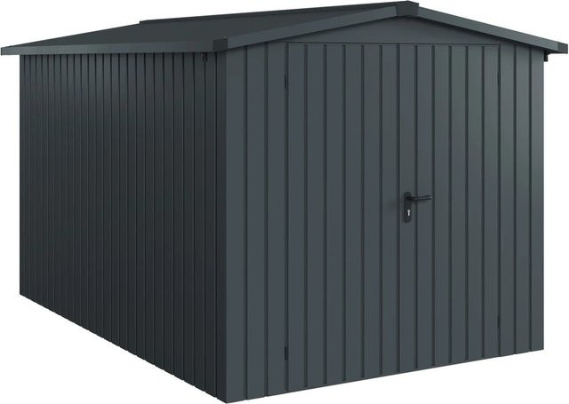 Hörmann EcoStar Gerätehaus Euroline Satteldach 2-flg Anthrazitgrau B: 325 cm, H: 237 cm - Bild 1