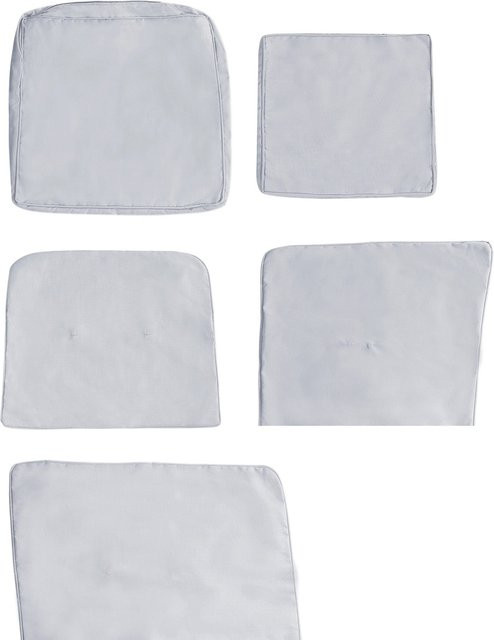 5-teiliges Ersatz-Kissenhüllen-Set für Vermont Eck-Diningset in Hellgrau aus Polyester - Bild 1