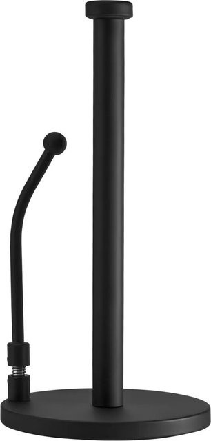 SOTECH Küchenrollenhalter aus Edelstahl in Schwarz mit Klemmbügel und rutschfestem Standfuß - Bild 1