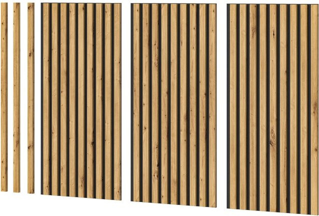 Inn.Furn Akustikpaneel Set 3-teilig Eiche Artisan in Holzoptik, B/H: 40 x 80 cm - Bild 1