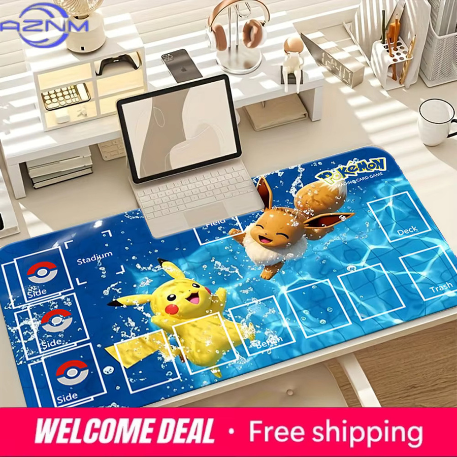Potdemiel Pokémon Pikachu und Eevee Wasserspritzer Spielmatte, groß, rutschfest - Bild 3
