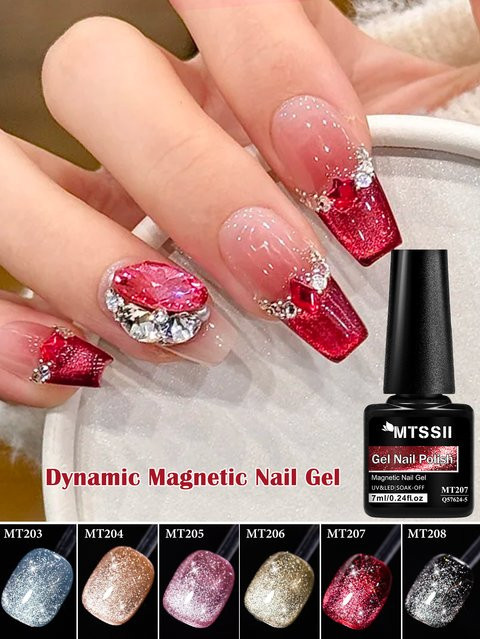 MTSSII Dynamic Magnetic Gel Nagellack, Glitzer, 7 ml - Bild 1