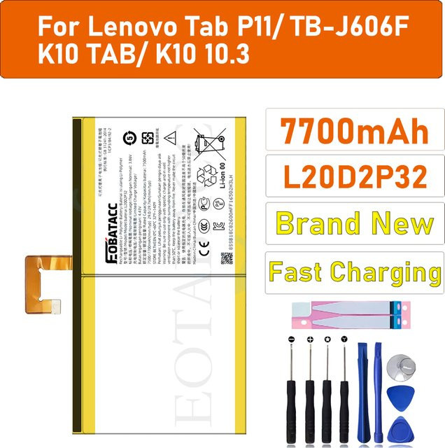Lenovo Akku L20d2p32 für Tab P11 TB-J606F und K10 10.3 Tablet - Bild 1