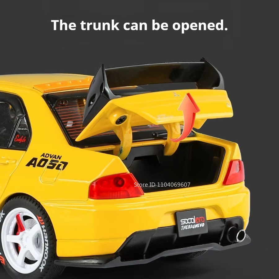 MAKEDA EVO9 Modell Miniatur Spielzeugauto, 1:24, Metall, mit Licht und Sound - Bild 3