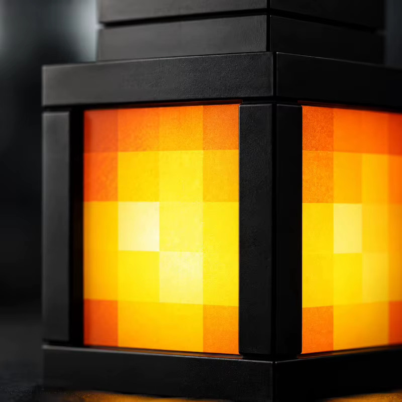 Bandai Minecraft Laternen-Schlüsselanhänger, Mini-LED-Leuchtmodell - Bild 3