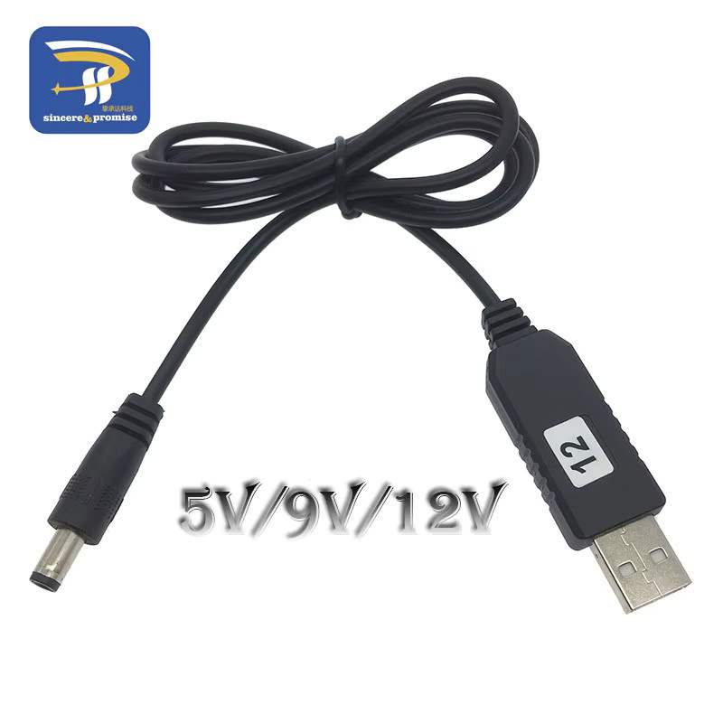 USB Power Boost Line Step UP Modul USB Konverter Adapter von DC 5V auf DC 9V oder 12V in Schwarz mit 2,1x5,5mm Stecker - Bild 2
