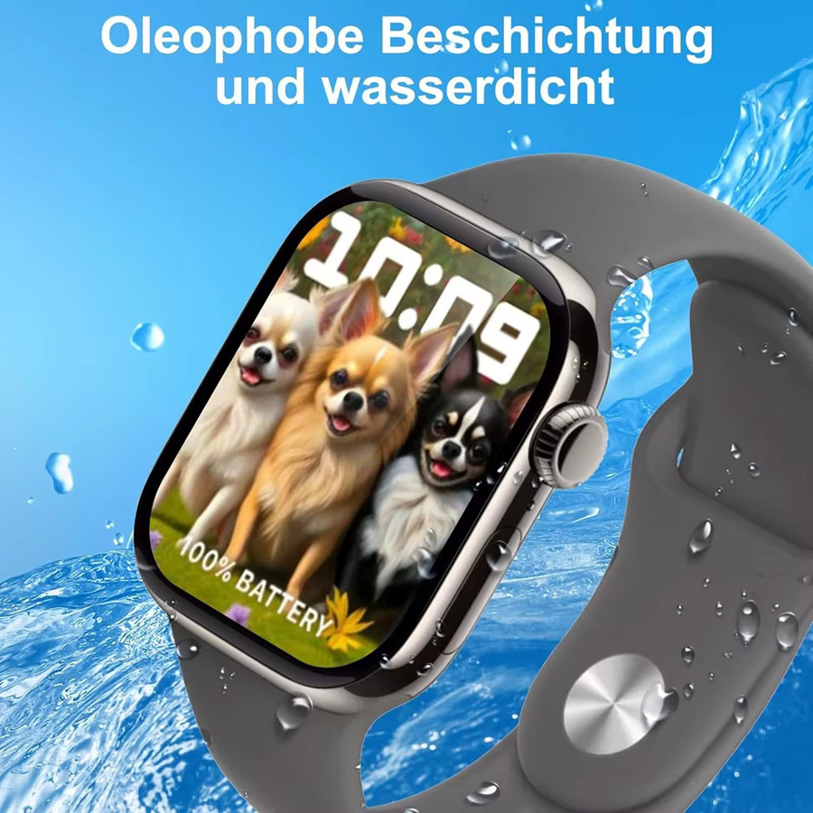 HUBANDE Keramikfolie für Apple Watch, Schwarz, Unisex - Bild 5