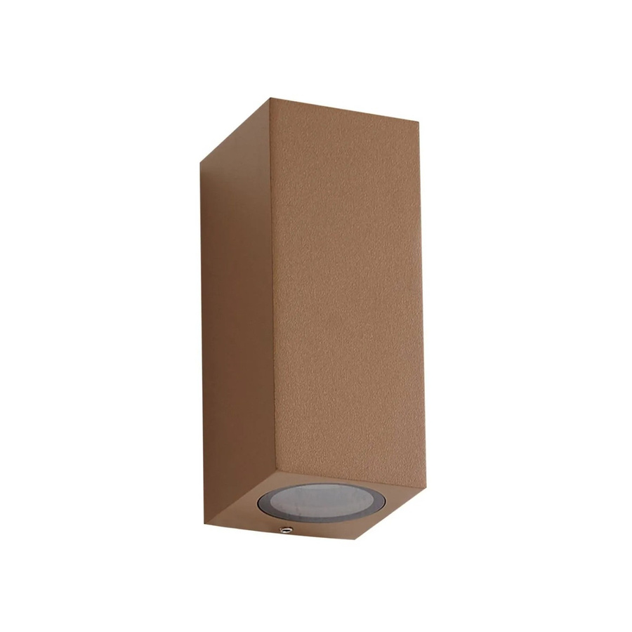 Lucande Xava Außenwandleuchte Modern aus Aluminium in Braun, 2-flammig GU10, IP65 - Bild 2