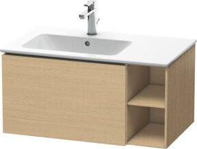 Duravit Waschtischunterschrank L-Cube mit 1 Auszug, Becken links, Farbe Eiche Natur, B/H/T: 82 x 48,1 x 40 cm - Bild 1