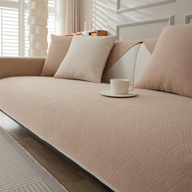 Anti-Rutsch Chenille Sofa Kissen von Super Six, universelle Sofa Abdeckung für alle Jahreszeiten, B/T/H: 70 x 70 x 0 cm - Bild 1