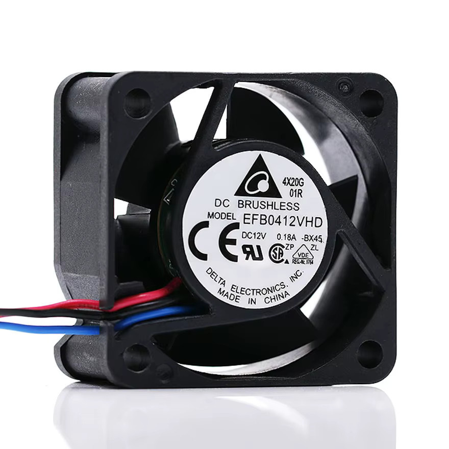 Delta EFB0412VHD Lüfter DC12V 0,18A Schwarz B/T/H: 40 x 40 x 20 mm - Bild 5