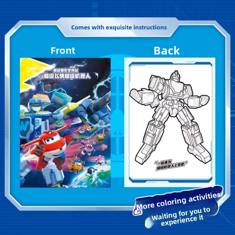 AULDEY Super Wings Raumstation HQ Base Transforming Mecha, Roboter-Spielzeug - Bild 5