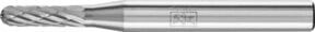 PFERD Hartmetall Frässtift Walzenrund WRC universal mittel kreuzverzahnt, Durchmesser: 4 mm, Länge: 13 mm, Schaft-Durchmesser: 6 mm, Farbe: Silber - Bild 1