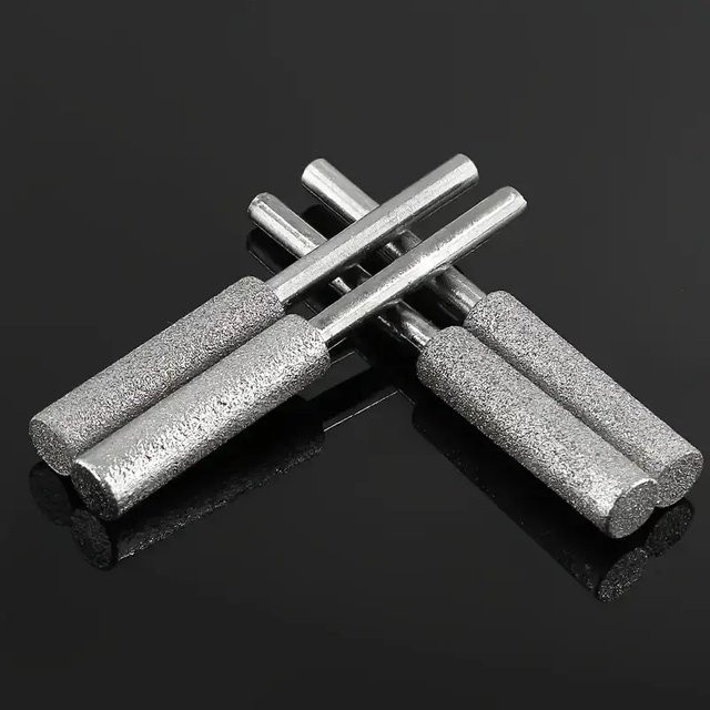 10-teiliges Mehrzweck-Diamantschärfer-Set mit Titanbeschichtung in Grau für Kettensägen, Glas, Metall, Holz und Drehwerkzeug-Bits - Bild 1