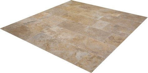 WOHNRAUSCH Terrassenplatte Sunniva in Steinoptik, Farbe: Braun/Orange/Gold, B/T/H: 61 x 40,6 x 3 cm - Bild 1