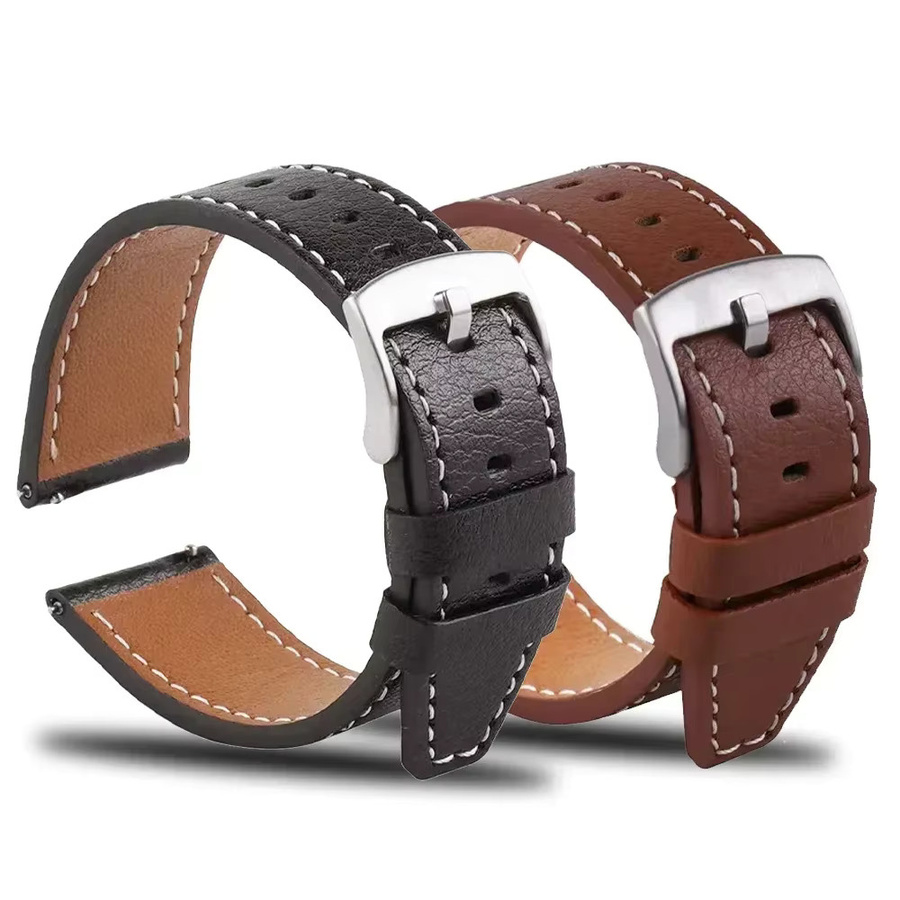 CMF Smartwatch-Armband Leder, Stahl-Dornschließe, 22 mm, 20 mm - Bild 4