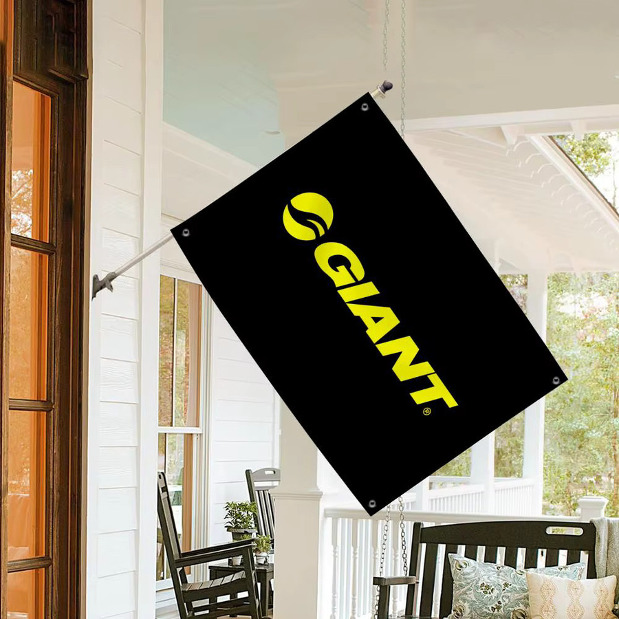 G-Giant Fahrrad-Logo Wandbehang Schwarz als dekoratives Textil-Banner für Zuhause und Outdoor - Bild 3