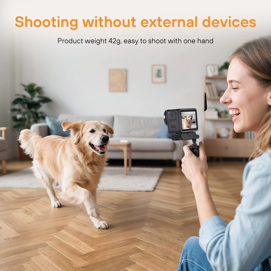 Magnetischer Adapterhalter für DJI Osmo Action 5 Pro, 4, 3 und Osmo Nano in Schwarz, 360 Grad verstellbare Schnellverschluss-Erweiterungshalterung - Bild 2