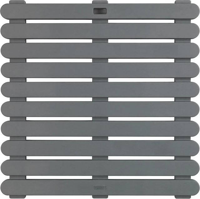 Wenko Duschmatte für Indoor und Outdoor, Grau, 55 x 55 cm - Bild 1