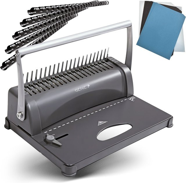 GENIE CB850 Spiralbindegerät inklusive Starter-Set für A4 Dokumente - Bild 1