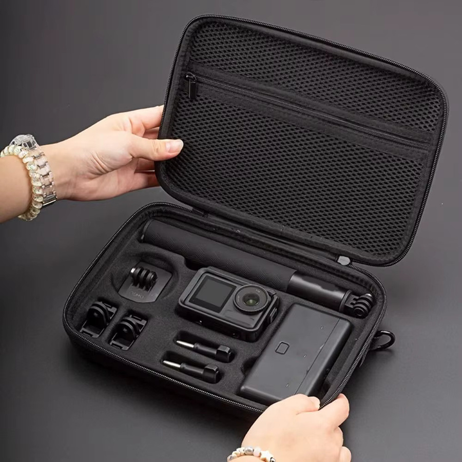 DJI Hartschalen-Action-Kameratasche für DJI OSMO Action 5 PRO, wasserdichte und stoßfeste Multifunktions-Tragetasche in Schwarz - Bild 3