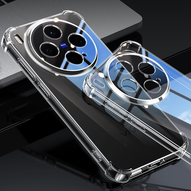 Stoßfeste Silikonhülle für VIVO X300 Ultra FE X300S X200S Pro Mini X100S Pro Airbag Schutzhülle Transparent - Bild 1