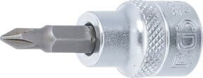 BGS Bit-Einsatz Kreuzschlitz PH1 mit 10 mm (3/8") Innenvierkant in Silber - Bild 1
