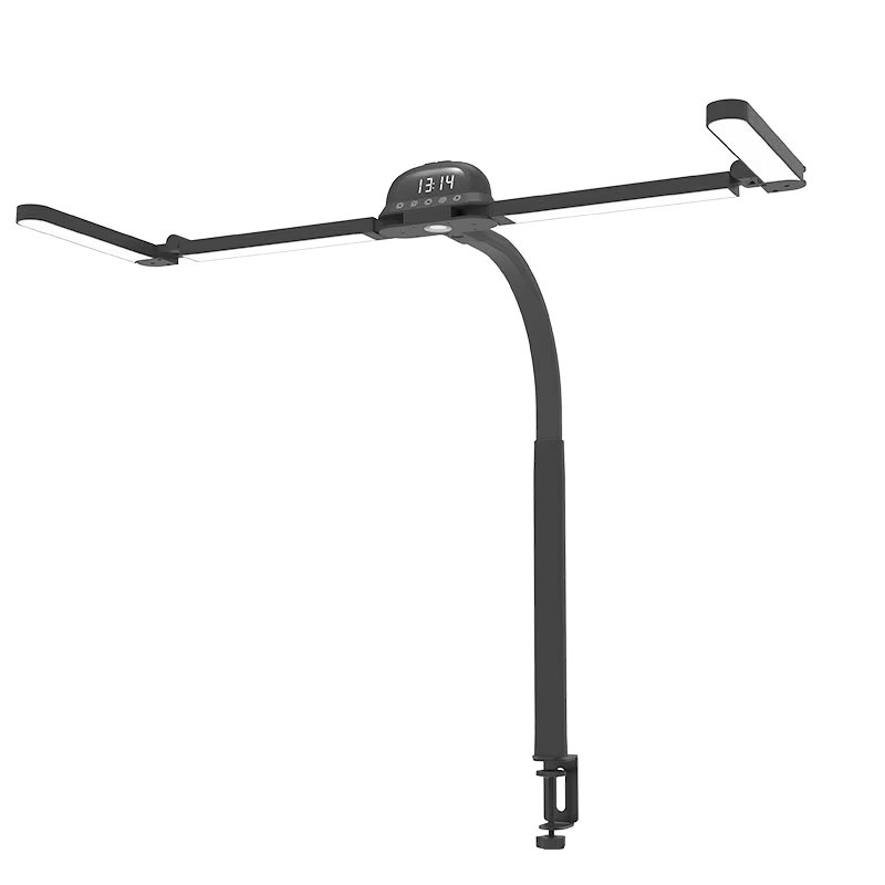 TLEDMP LED-Schreibtischlampe mit RGB-Licht und Klemme in Schwarz, flexible Schwanenhals-Leuchte für Home Office und zum Lesen - Bild 7