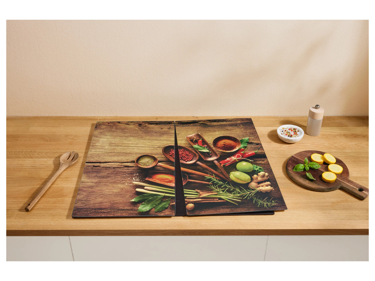 SILVERCREST Herdabdeckplatte aus Glas in Mehrfarben, rechteckig, B/T/H: 52,0 x 30,0 x 2,0 cm - Bild 2