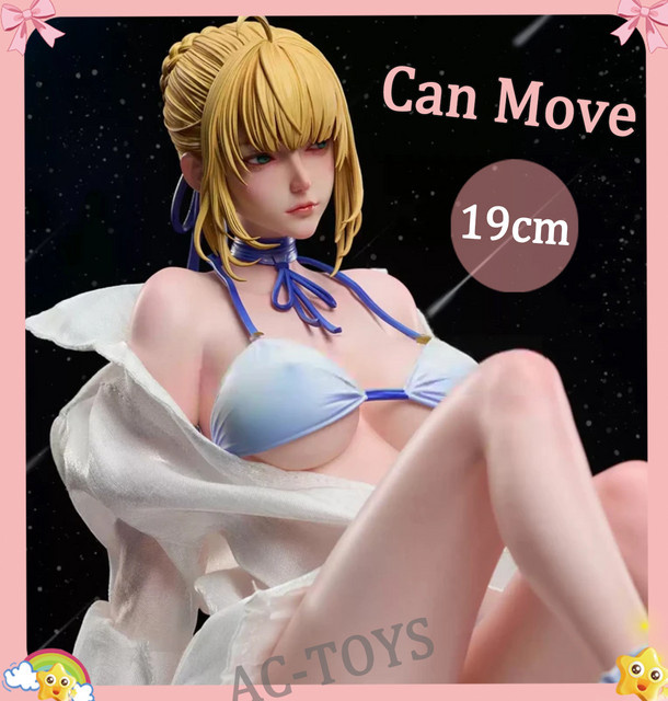 Bandai Fate/stay night Saber Artoria Pendragon, Actionfigur, Badeanzug-Version - Bild 1
