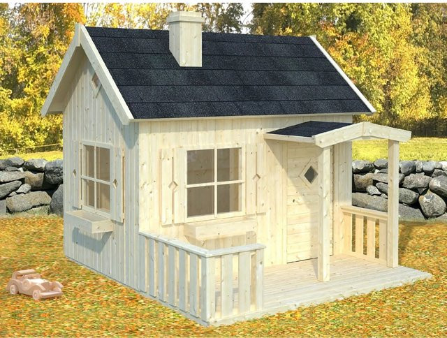 Palmako Spielhaus Otto in Natur-Braun, B/H/T: 267 x 219 x 272 cm - Bild 1