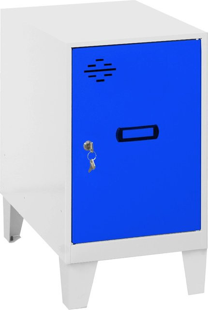 PROREGAL Schließfachwürfel AMEGO Spind mit Standfüßen in Blau-Weiß, H x B x T: 57,5 x 40 x 50 cm - Bild 1