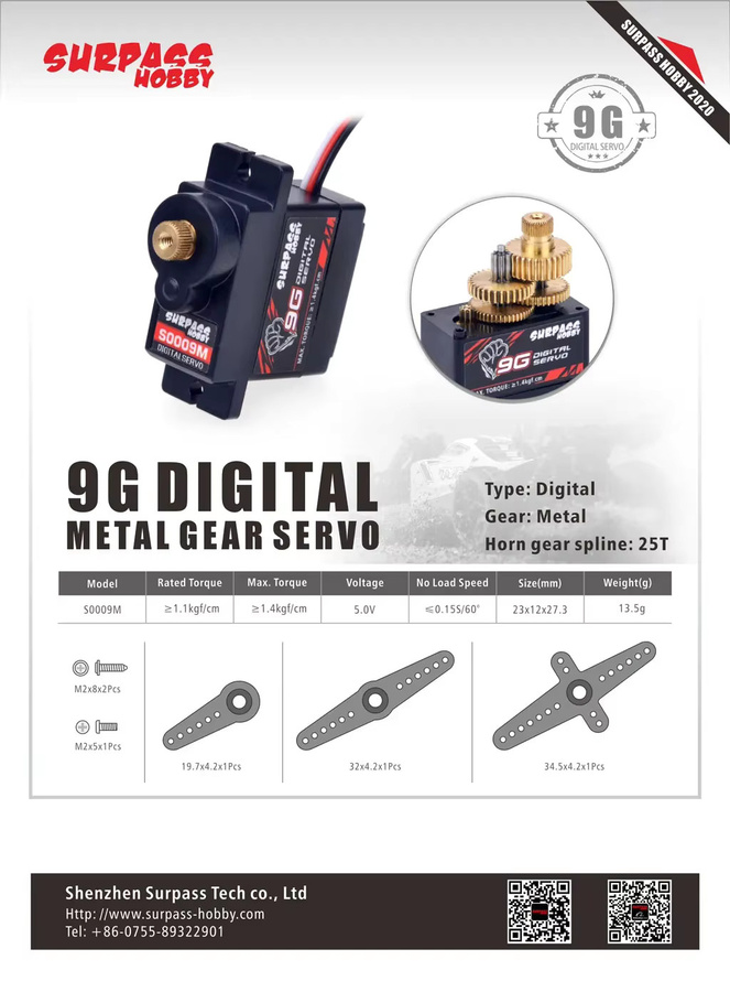 ÜBERTREFFEN HOBBY Metal Gear Digital Micro Servo - Bild 3