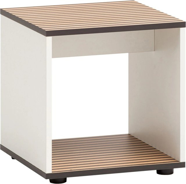 Schildmeyer Sitzhocker Katta in Akustikpaneeloptik Weiß matt B/T/H: 40 x 40 x 42 cm - Bild 1