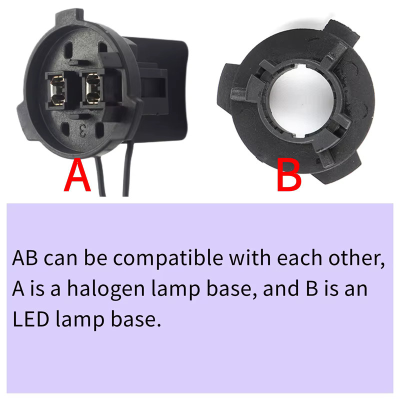 H7 Adapter Halter in Schwarz für VW Polo Lamando Lavida Touran Tiguan und Skoda Octavia Superb zur LED Scheinwerfer Lampen Montage - Bild 2