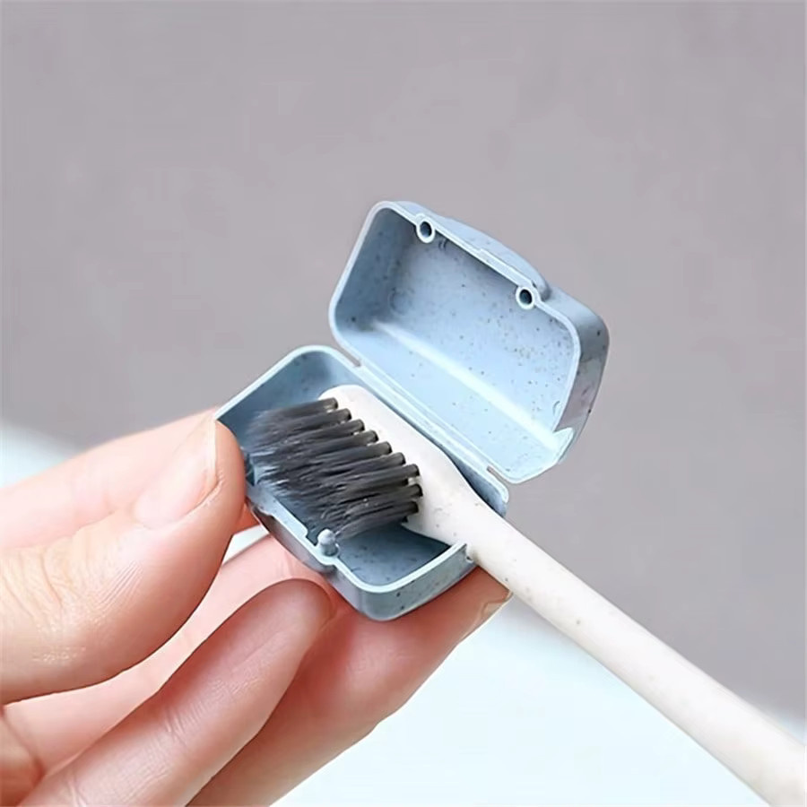 4 Stück Zahnbürstenkopfabdeckung, Zahnbürsten-Schutzabdeckungshalter, Unisex - Bild 2