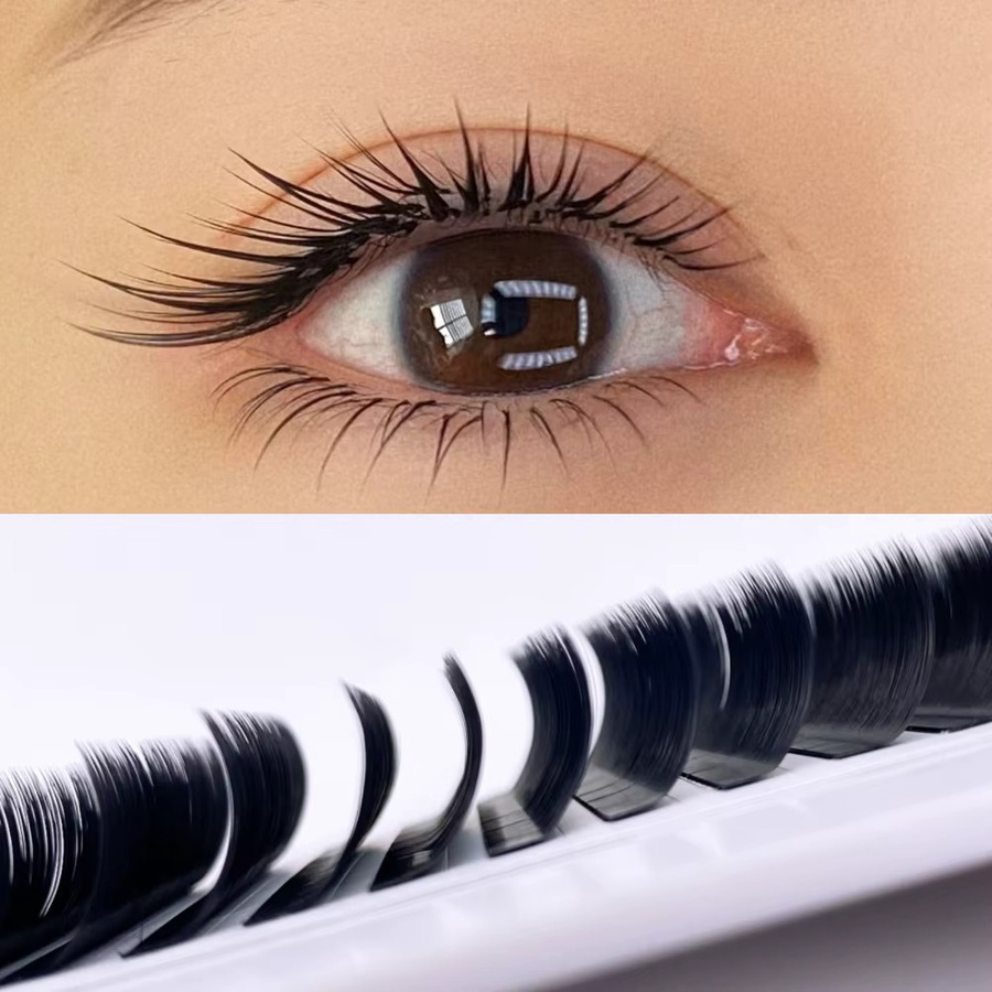 LB LC Curl Camellia Falsche Wimpern, Black, Unisex - Bild 1